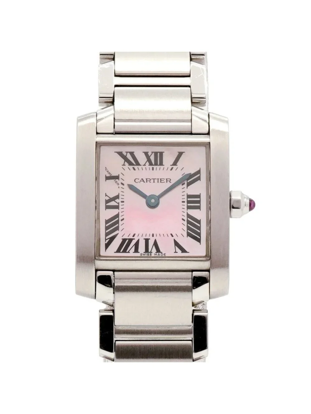Cartier Tank Francaise SM Pink Dial Watch